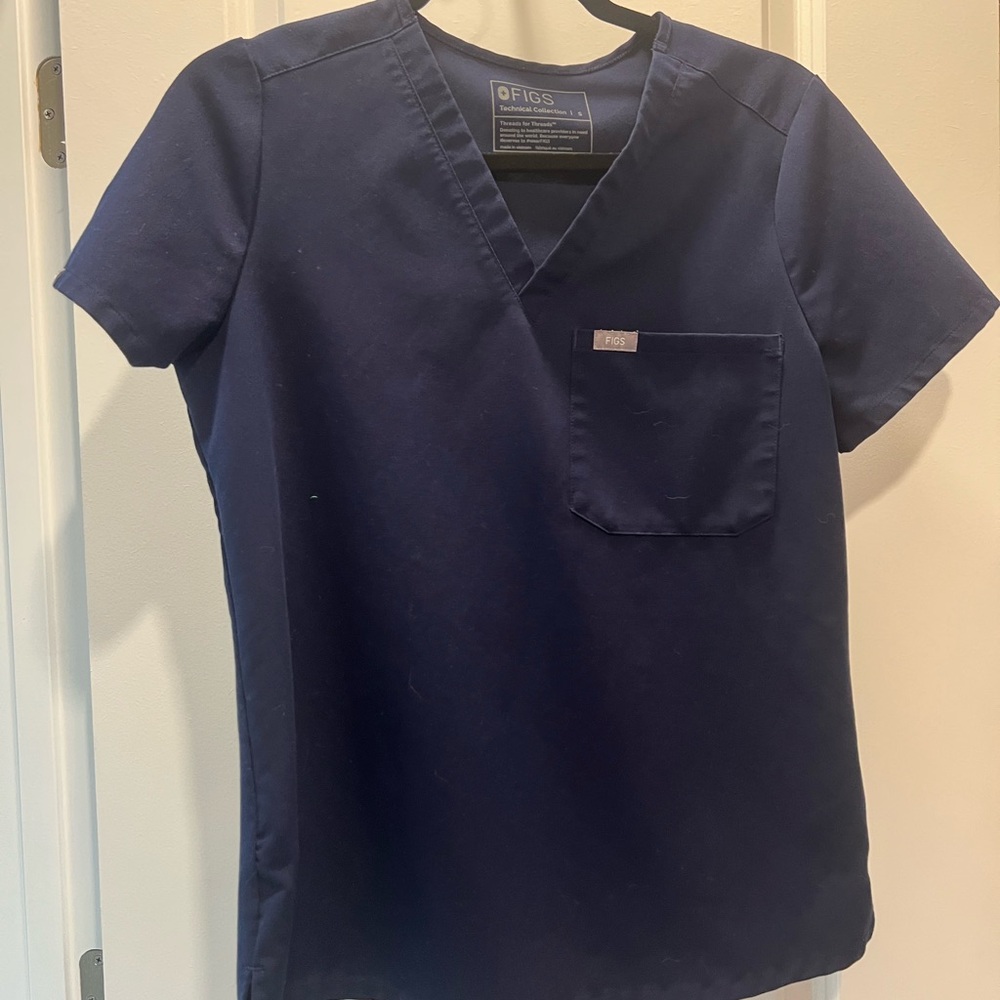 Figs Navy Blue Scrub Set